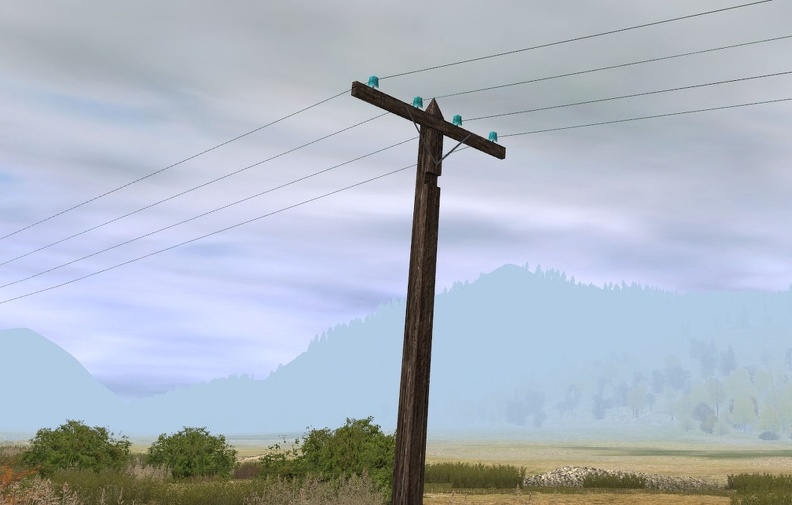 Telegraph poles